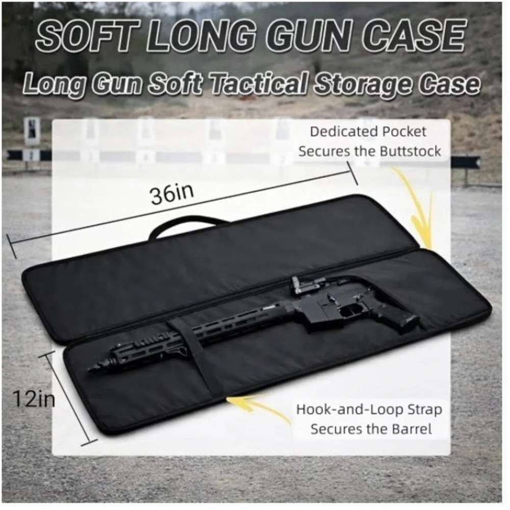 Kokkoya Soft Gun Case For Riffle And Shotguns Long Scoped Rifle Range Bag Backpa